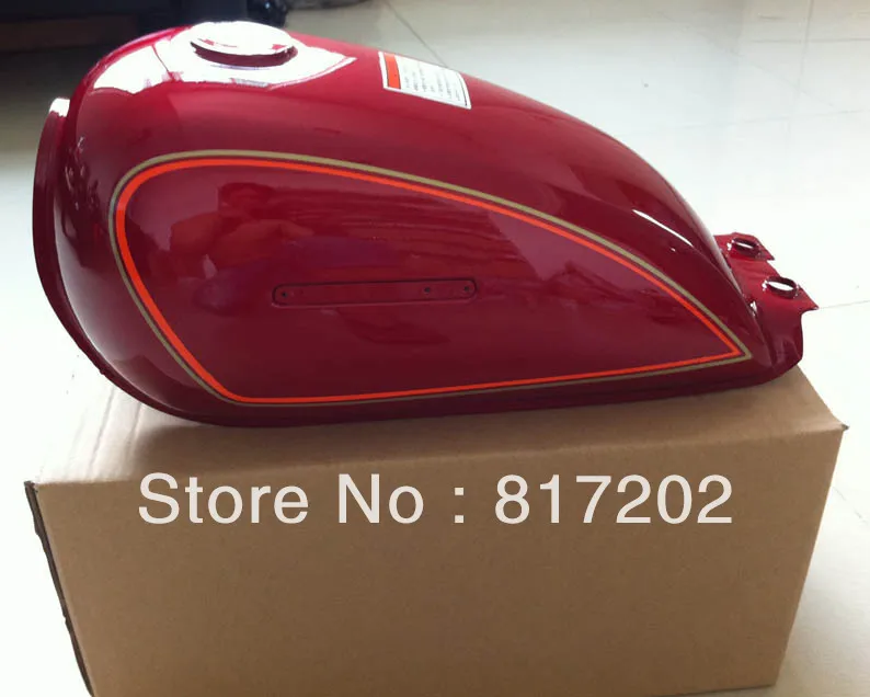 

NEW OEM QUALITY GN250 GN 250 FUEL ( PETROL GAS ) TANK, RED with LETTER Emblem