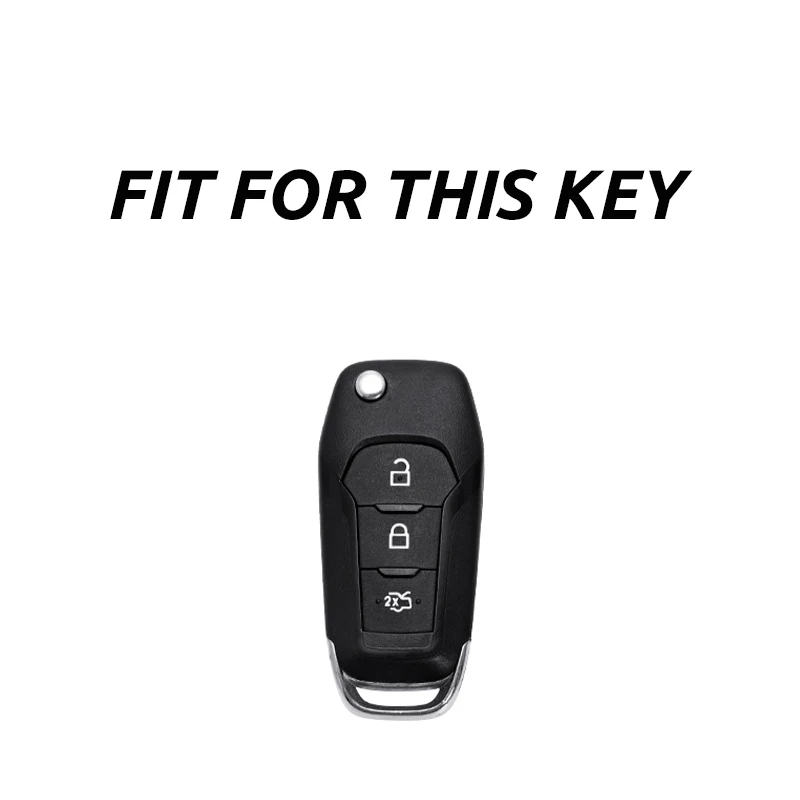 ABS Carbon FibeCar Remote Key Cover Case For Ford Fusion Festa Mondeo Mk4 Escort Everest Kuga 2 Focus Mk3 Ranger Accessories Fob