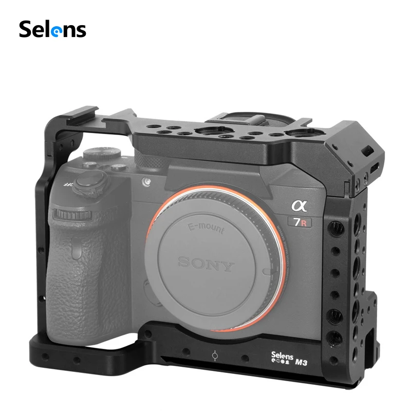 Selens a7iii a7r3 a7m3 Cage For Sony A7RIII /A7III/A7MIII Aluminum Alloy Cage To Mount Tripod Quick Release Extension