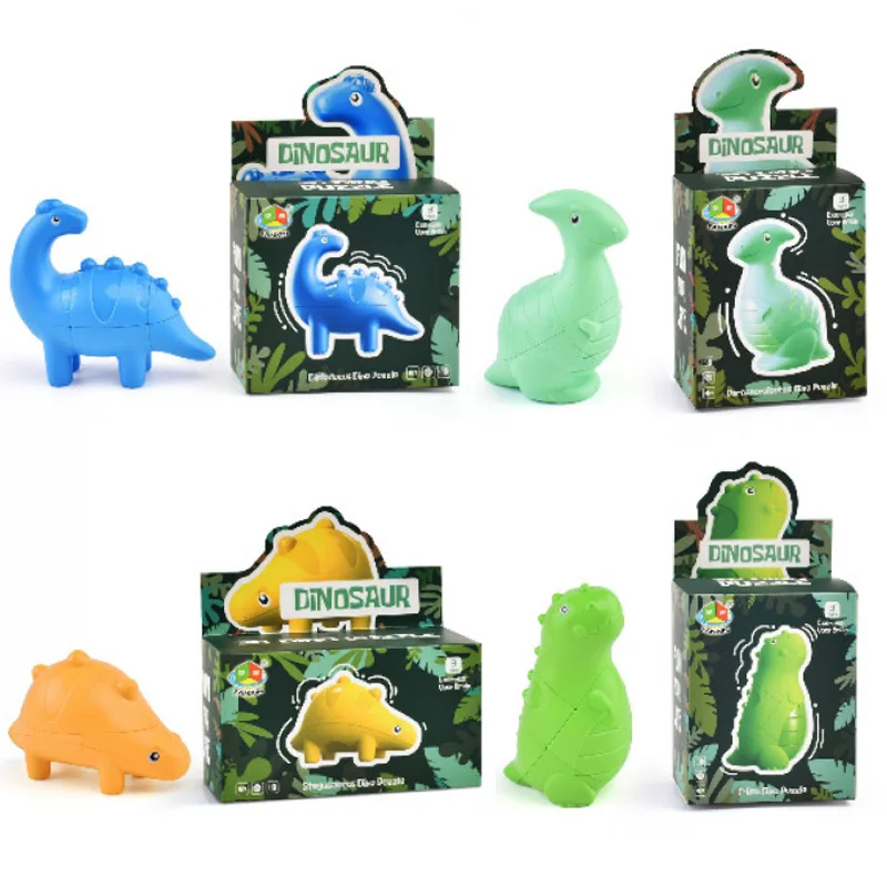 

Magic Dinosaur Cube Puzzle Toys Enlighten Educational Toys Decompression Toy For Kids Children Birthdays Gifts