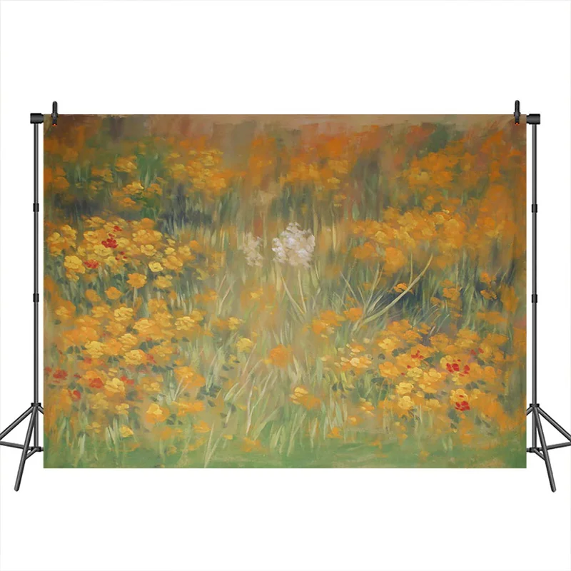 Vinyl Autumn Backdrop for Photography painting Scenery Flower Newborn artistic photos Photography background for Photo Studio