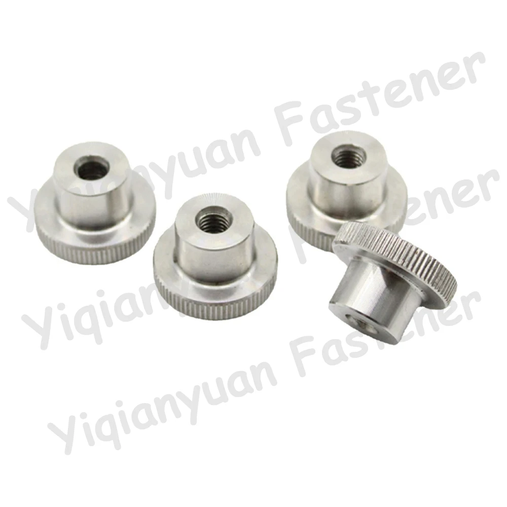 M3 M4 M5 M6 M8 M10 DIN466 SUS304 Stainless Steel Knurled Thumb Nut with Collar Blind/Through Hole 3D Printers Parts Curtain Wall