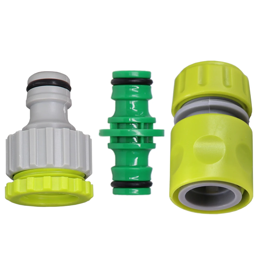 

20PCS 1/2" Hose Adapter Tap Quick Coupling 16mm Tube Connectors Garden Irrigation Repair Extender 1/2'' 3/4'' Nipple Fitting