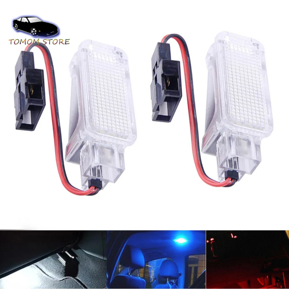 Xe Ô Tô-Tạo Kiểu LED Xe Tải Đèn Golf 4/5/6 Scirocco Tiguan Passat Skoda Fabia Octavia Siêu Xe Footwell ánh Sáng