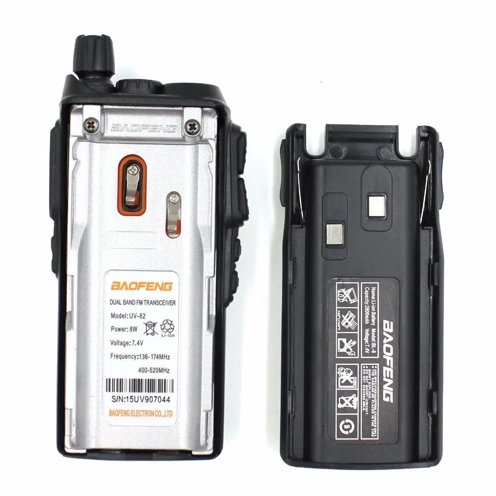 Imagem -05 - Baofeng Uv82 8w Banda Dupla 136174 & 400520mhz Rádio em Dois Sentidos com 2800mah Bateria Uv82 Walkie Talkie Navios de Moscou 10 Peças