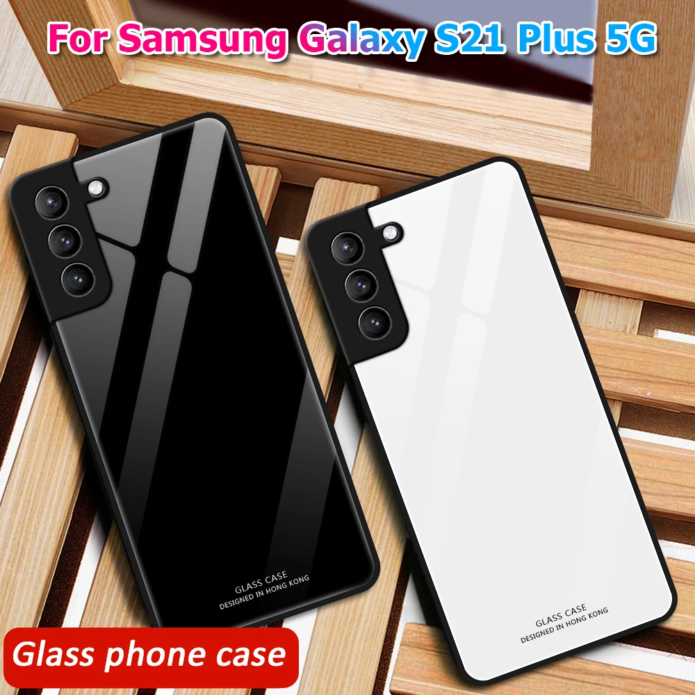 Tempered Glass Phone Case For Samsung Galaxy S20 FE S21 Plus S22 S23 S24 Ultra Shockproof Shell For Samsung A54 A34 Back Cover