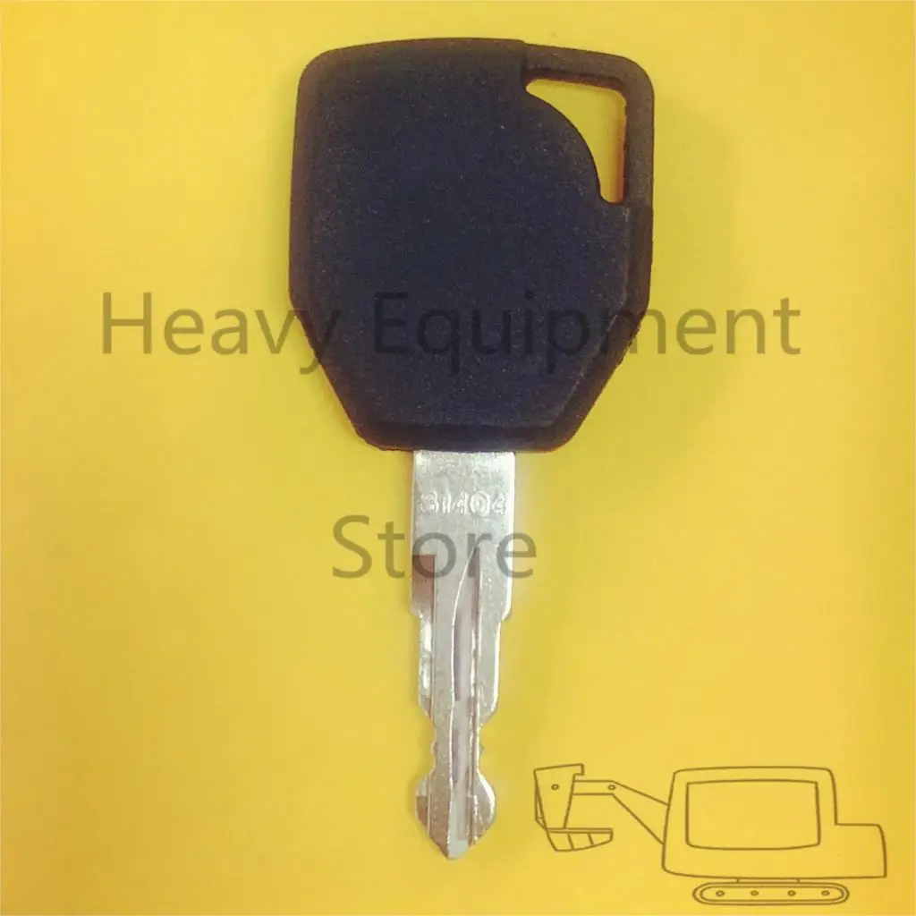 2 Pcs Heavy Equipment Construction Key 81404 Fit For Terex JCB  Fermec Backhoe