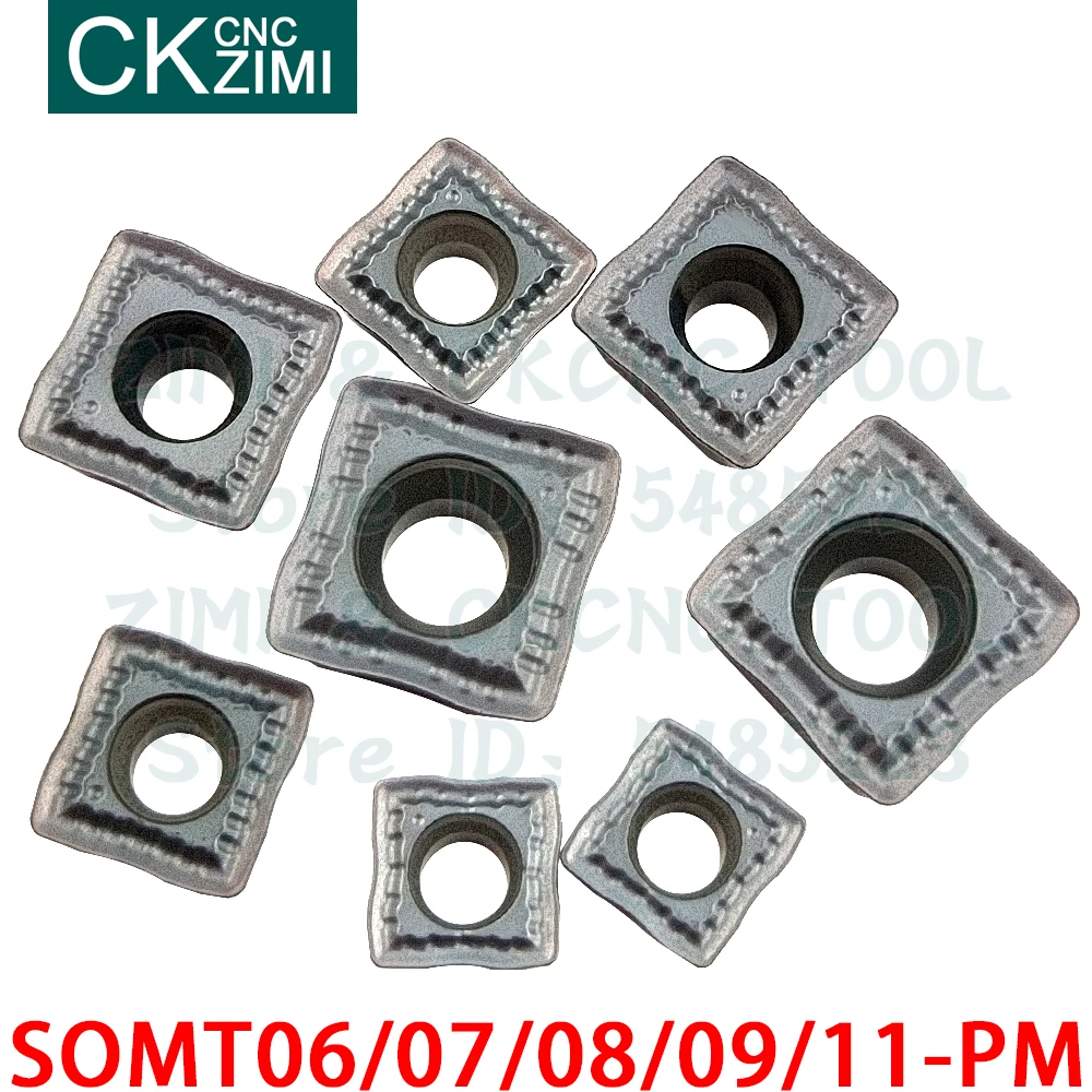SOMT060204 SOMT070306 SOMT08T306 SOMT09T308 SOMT11T308 PM ZM2125 Sisipan Karbida Diindeks U Bor Memutar Alat Bubut CNC