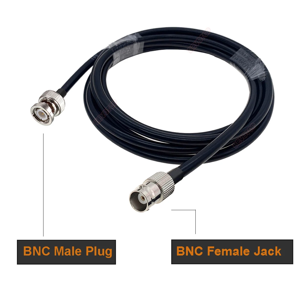 RG223 Coaxial BNC Male to BNC Male Plug RF Cable 50 Ohm Crimp Connector Double BNC Plug Male Pin Wire Cord 0.5M 1M 2M 5M 10M 20M