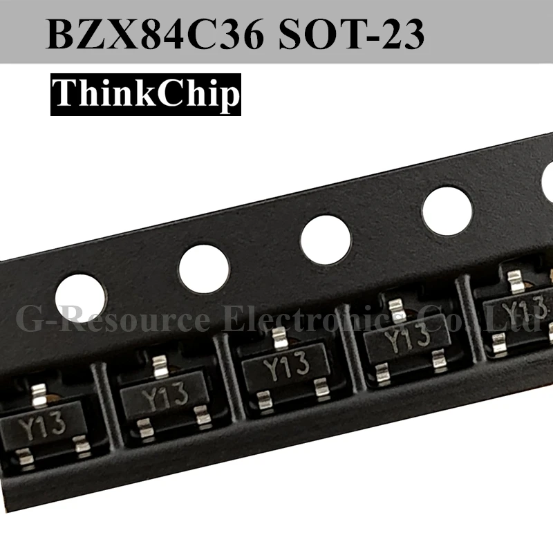 (100 Chiếc) BZX84C36 SOT-23 BZX84 36V S0T23 SMD Điện Áp Ổn Định Diode (Đánh Dấu Y13)