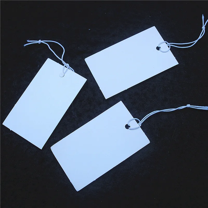 1000PCS White Price Tags Paper Labels Size 30X50MM For Jewelry Selling Handcraft Marked ITEMS SALES FREE Shippings