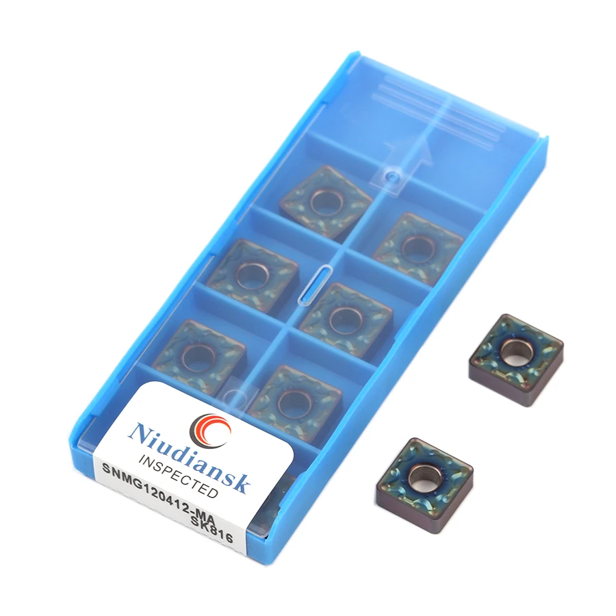 SNMG120408-MA SK816 External Carbide Inserts SNMG120412-MA SK816 CNC Lathe Tools SNMG Hardened Steel Turning Tools Square Cutter