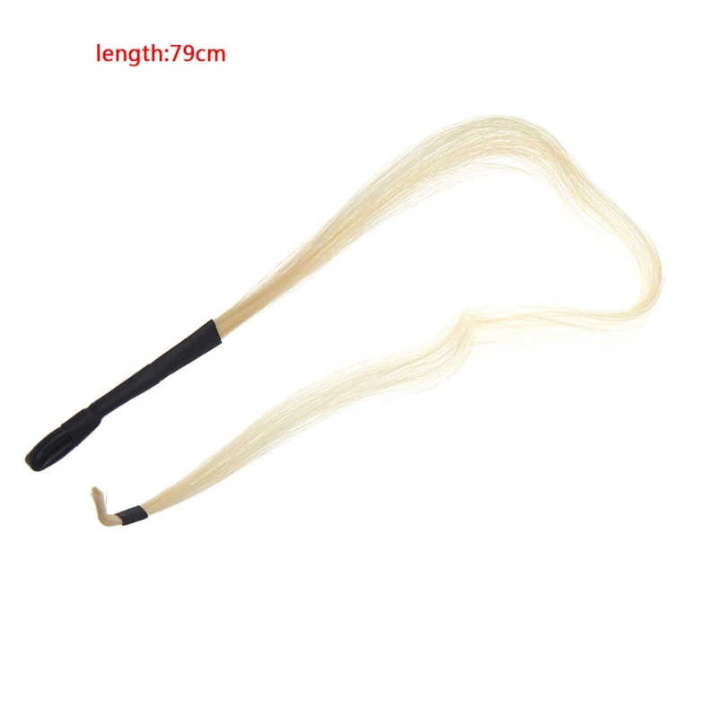 1pc 79cm Natural White Horse Hair Erhu Bow Hairs Musical Instrument Parts 87HF