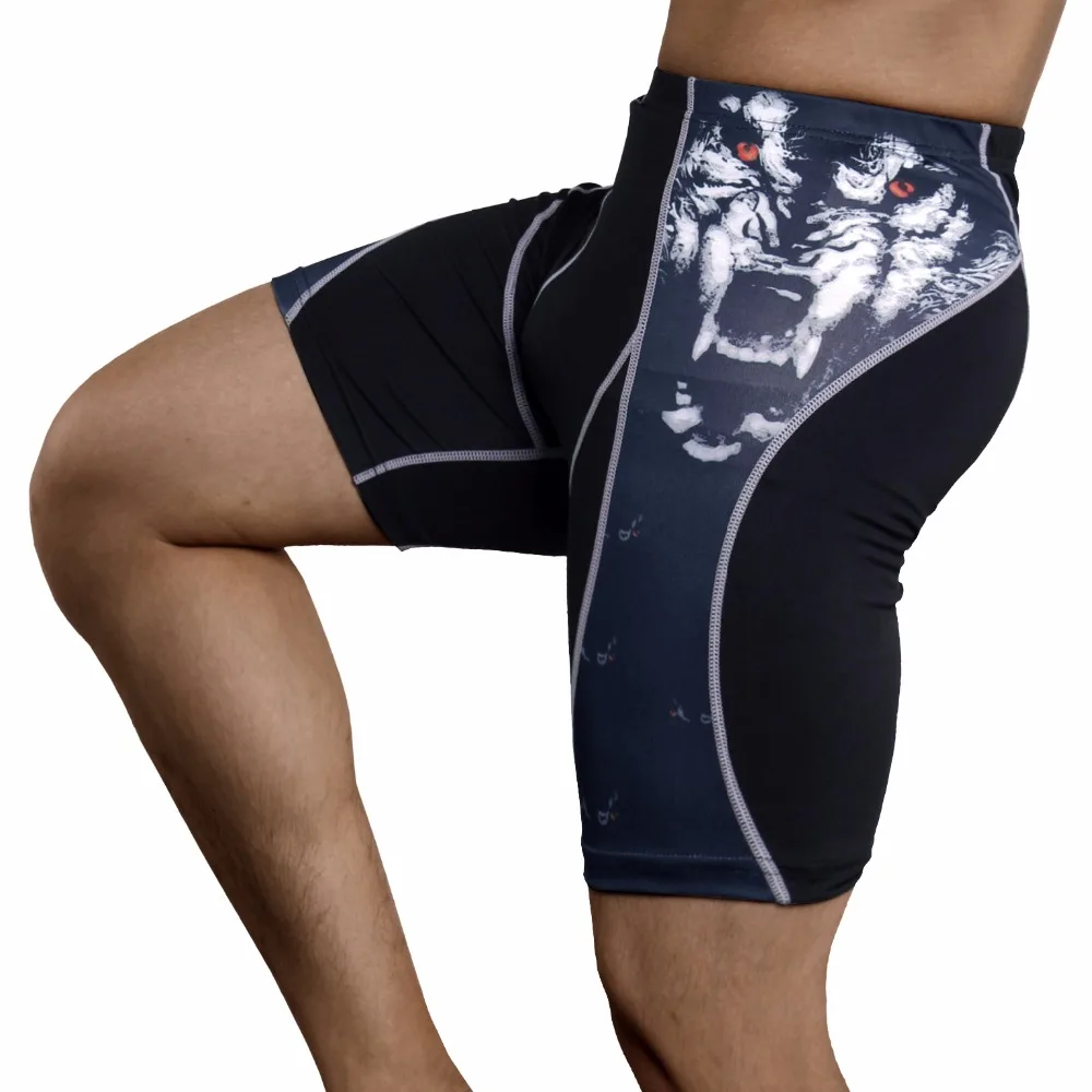 Mens Gym Wear Fitness Training Shorts Men Dry Fit Running Compression Tight Sport Short Pants Male Workout Shorts