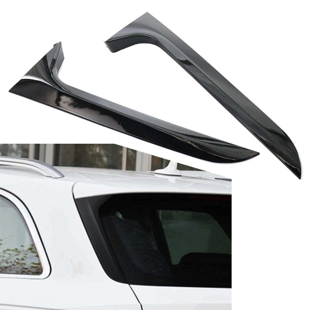 

Gloss Black Car Rear Window Side Spoiler Canard Splitter Trim Decor 2Pcs For Audi A6 C7 Allroad TDI Quattro Avant 2012-2018