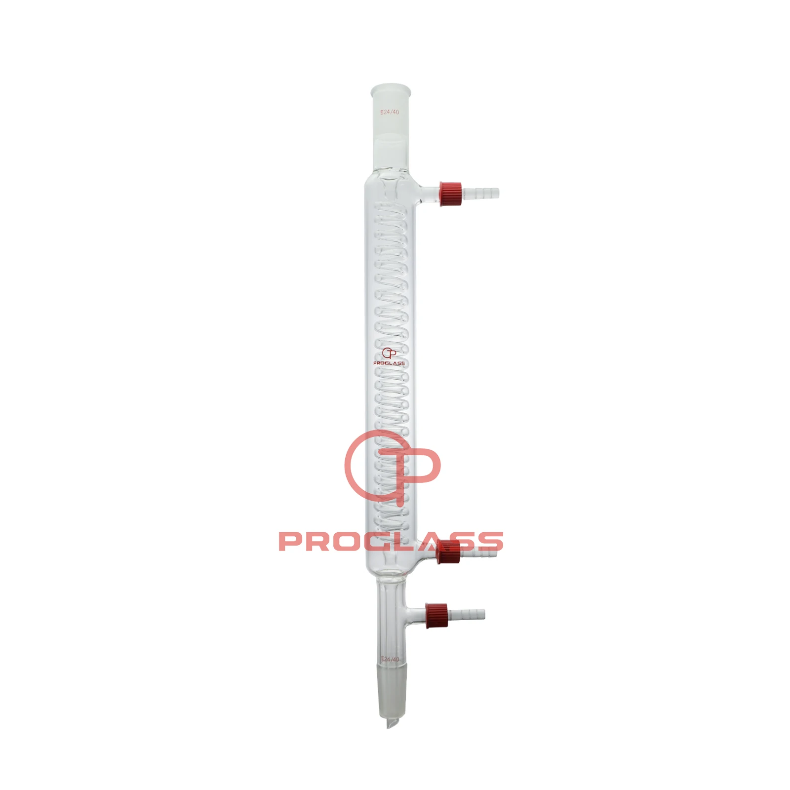 Condenser,graham with Vacuum hose connector,24/40 Joints,300mm Body length