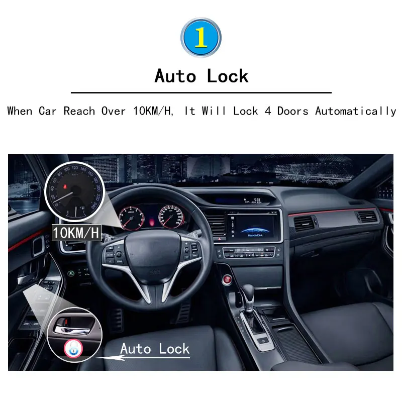 Car OBD 10km/h Speed Lock Unlock Plug And Play  For Hyundai Santa FE 2013-2018