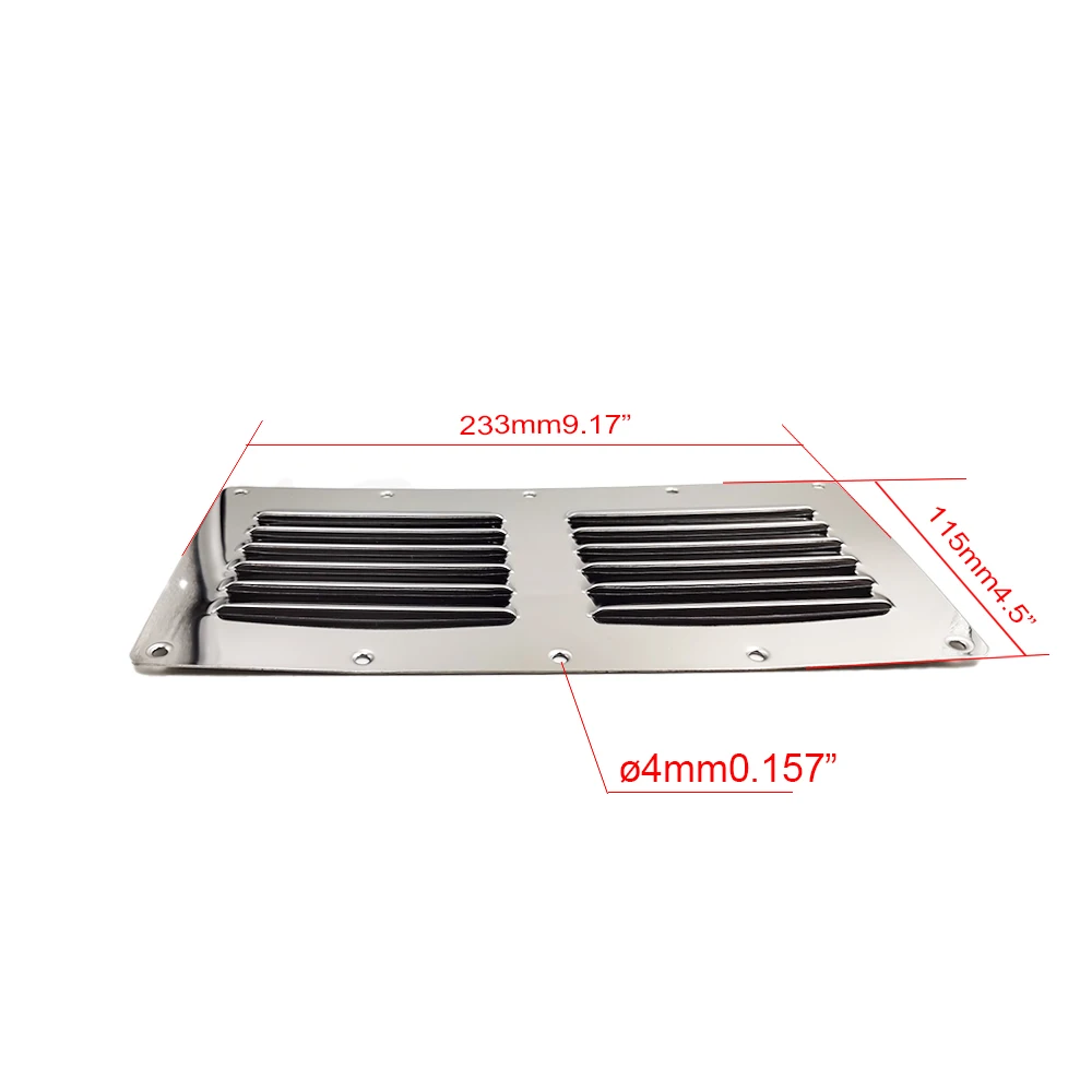 Boat Stainless Steel Vent Cover Marine Louvered Ventilation ANHEART Marine