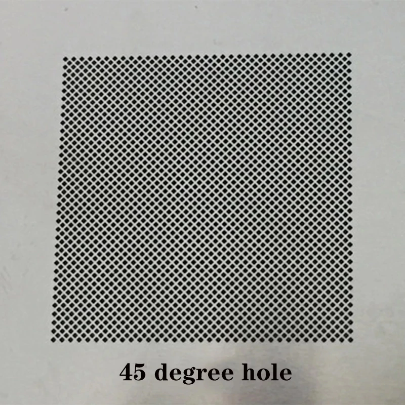 Amao Multi-Function Universal BGA Reballing Stencil 0.3 0.35 0.4 0.5 Parallel 45 Degree Hole Misaligned Hole Plant Net