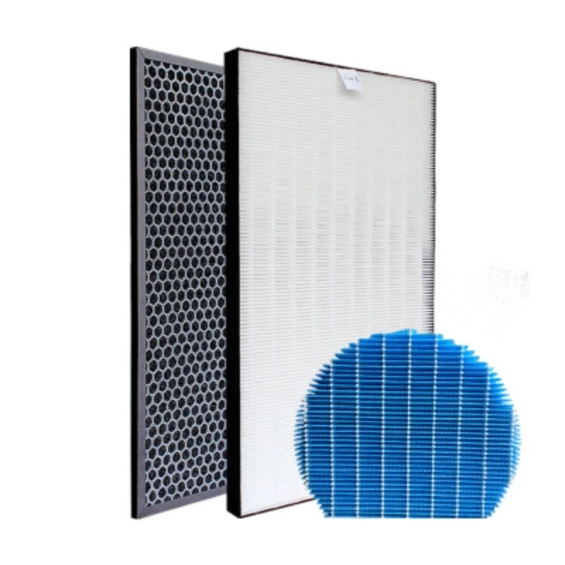 FZ-A41HFR HEPA Dust Collection Filter and FZ-A41DFR Activated Carbon Filter for Sharp KC-A41R-W KC-A41R-B KC-A40EUW Air Purifier