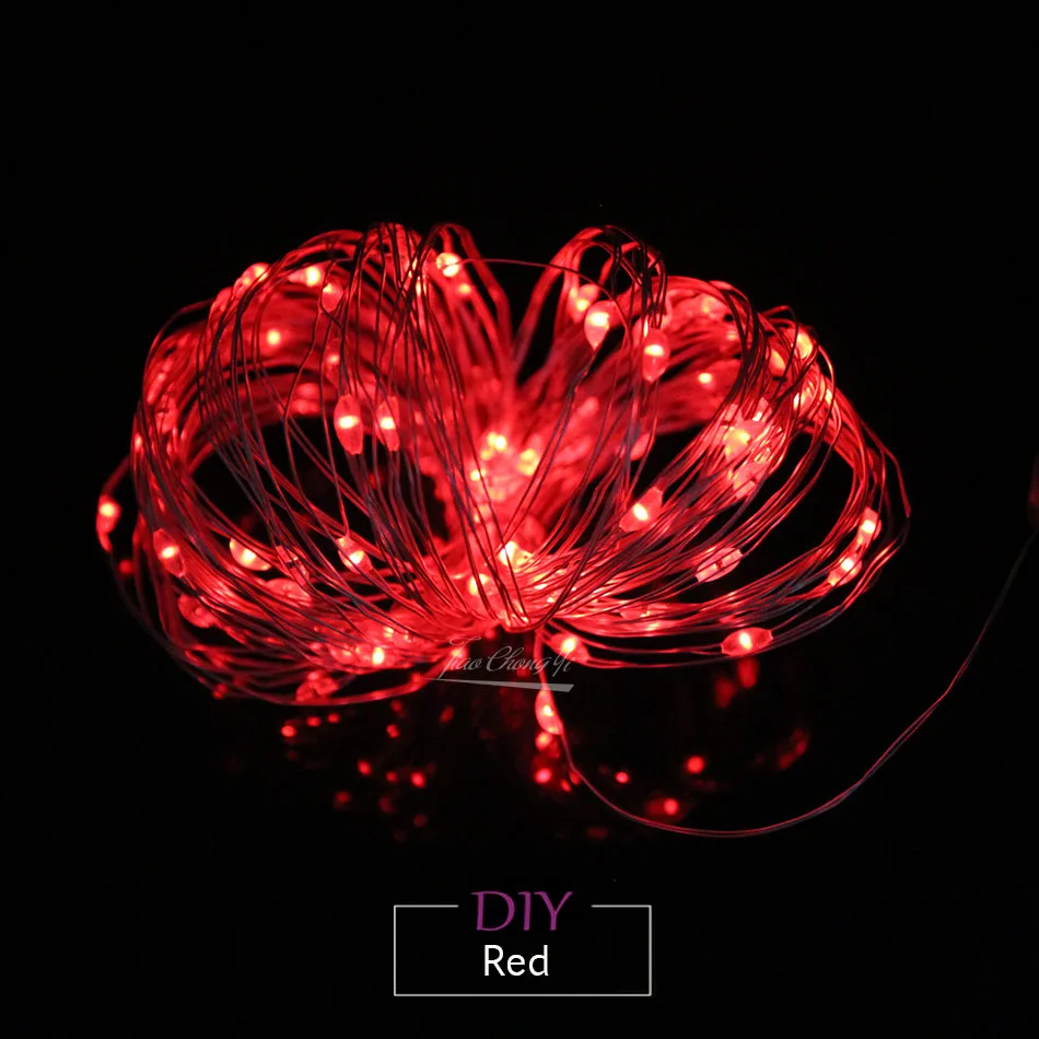 2/5/10M USB LED String Lights Copper Silver Wire Garland Light Waterproof Fairy Lights For Christmas Wedding Party Decoration