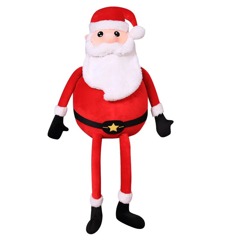 ขนาดใหญ่Santa Claus Plushของเล่นยักษ์เตียงกอดตุ๊กตาหมอนคริสต์มาสของขวัญตกแต่ง 59 นิ้ว 150 ซม.DY50902