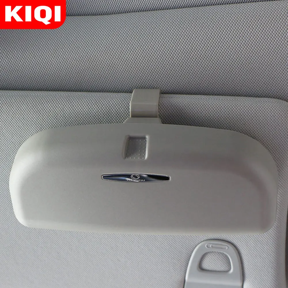 KIQI Car Sun Glasses Holder Box Case for Toyota Corolla Yaris Vois RAV4 Prado Highlander CHR C-HR 2005 - 2021 Accessories