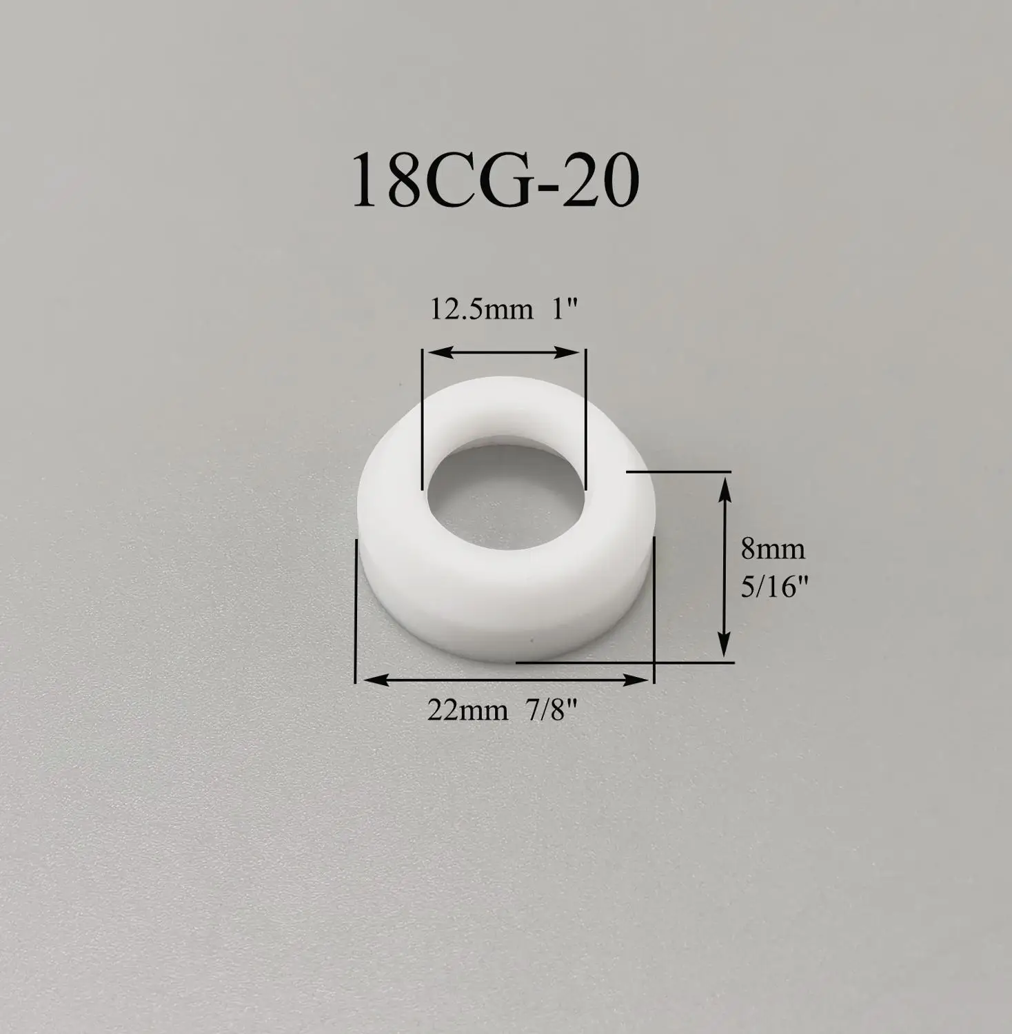 5pcs 18CG-20 Insulators Cup Gaskets For TIG Welding Torch WP-17 18 26 Series