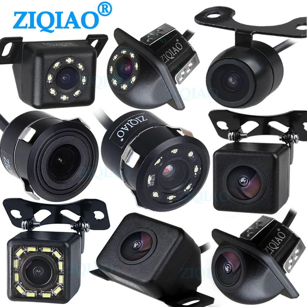 

ZIQIAO Car Rear View Camera HD Night Vision Universal Auto Reverse Assistance Camera