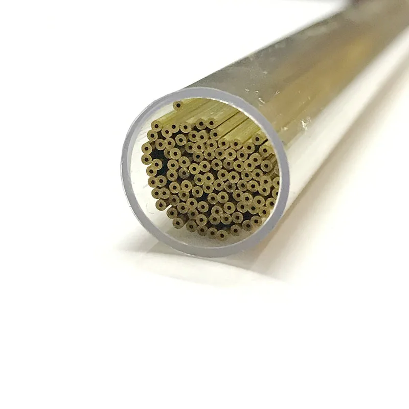 EDM Drill Hole Brass Electrode Tube OD1.0*400mm Length Single Hole ID 0.3mm for EDM Drilling Machine