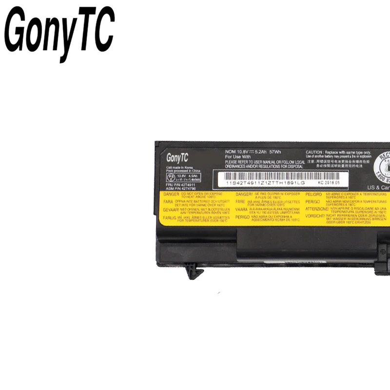 Imagem -04 - Original Bateria do Portátil para Lenovo Thinkpad 42t4911 42t4912 L410 L412 L420 L421 W510 L510 L520 L512 W520 T410 42t4911 10.8v 57wh