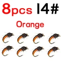 8pcs orange size 14