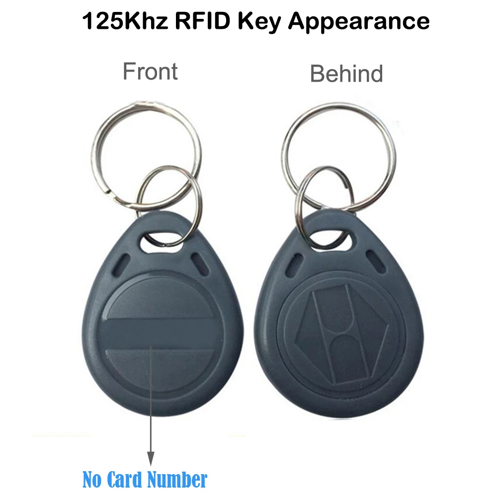 100pcs/lot EM4305 T5577 125khz Copy Rewritable Writable Rewrite keyfob RFID Tag Key Ring Card Proximity Token Badge Duplicate