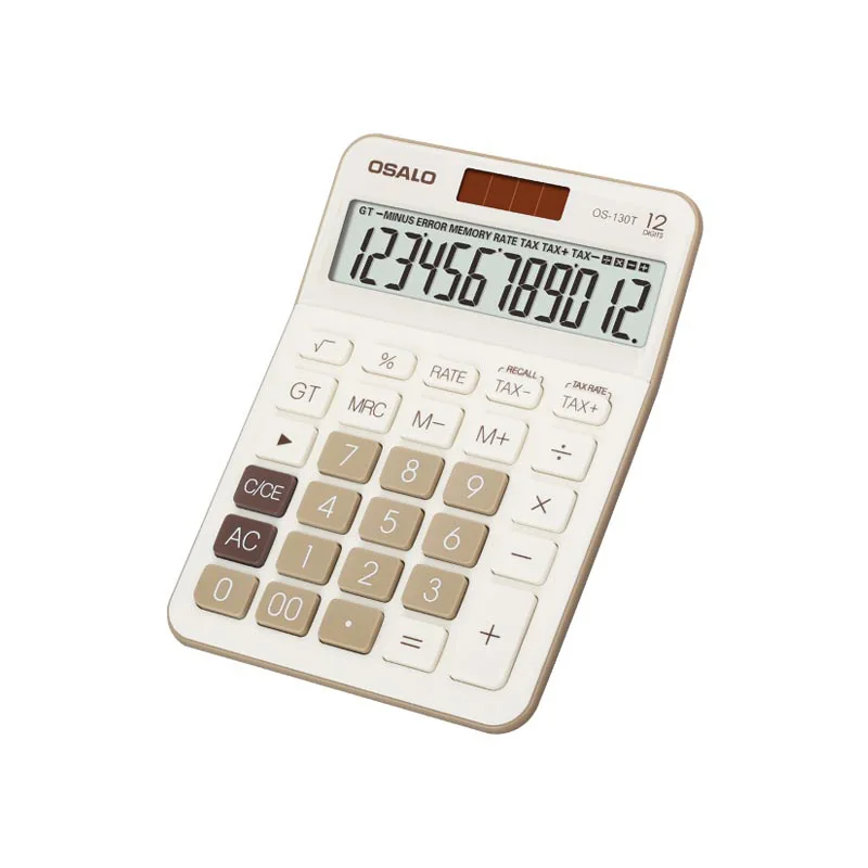 New 130T Morandi Color Desktop Office Calculators Financial Accounting True Solar Dual Power Supply Scientific Calculators