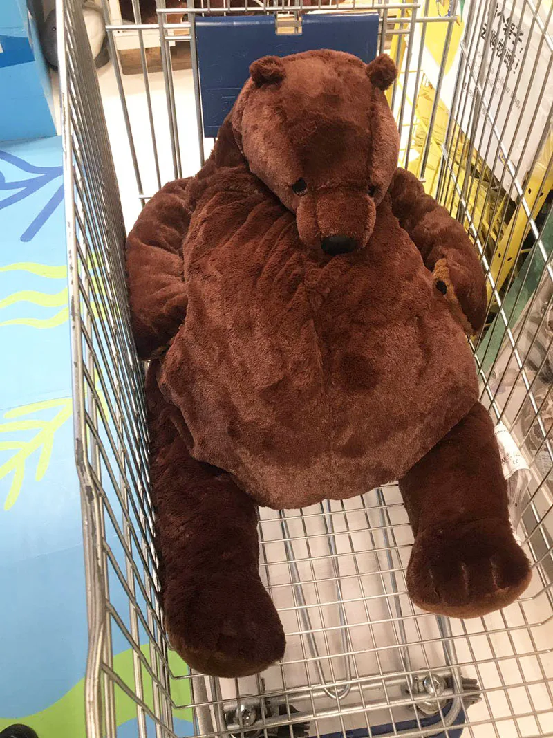 100cm enorme orso bruno peluche adorabile orso peluche morbido bambola cuscino giocattoli per ragazze bambini compleanno