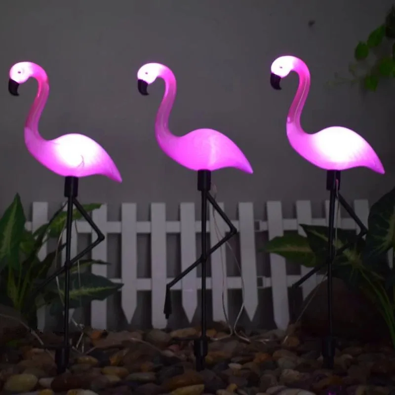 Flamingo Solar Led Light Outdoor Fence Light Courtyard Garden Solar Led Lamp Waterproof Outside Deco Solar Light