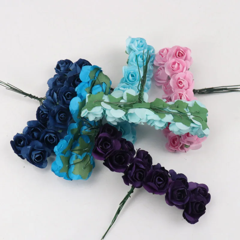 Fake Mini Foam Roses Artificial Wedding Flowers Diy Flower Decoration New Year Valentines day Gift Rosas Artificiales Rose