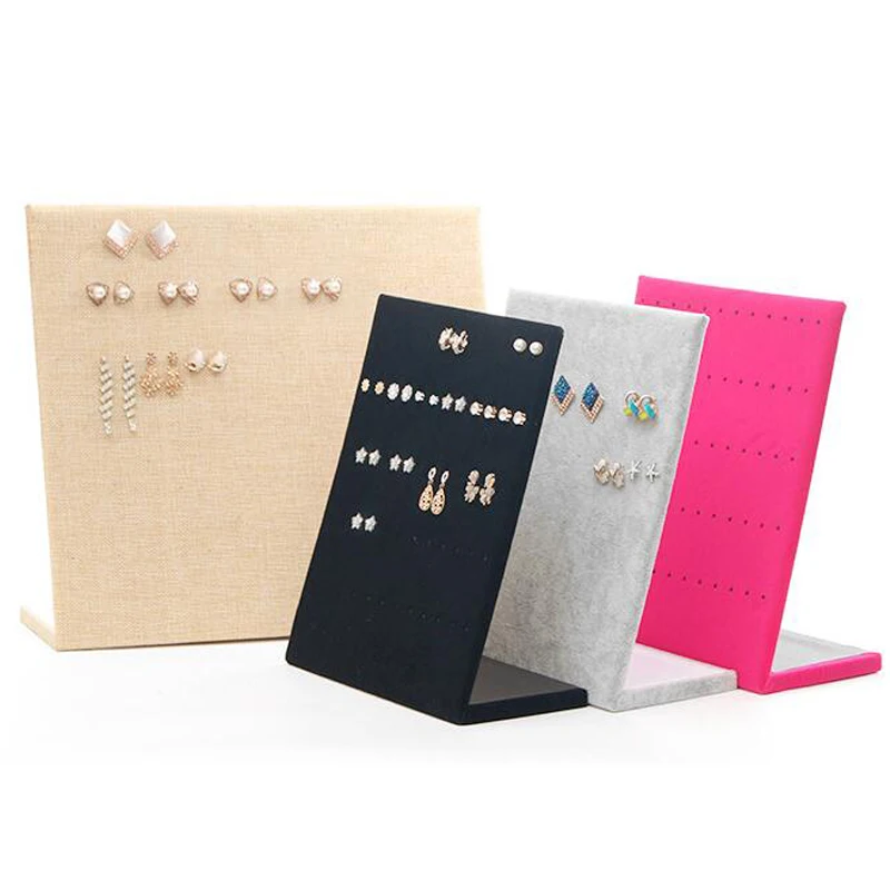 

Fashion New Woman Earrings Organizer Jewelry Box Jewellery Display Studs Storage Showcase Packaging Rack Case Gift Whosale Price