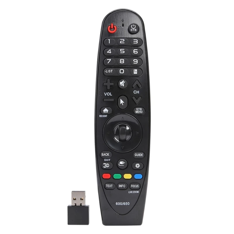 Universal Replacement Remote Control with USB Receiver for LG- Remote AN-MR600 AN-MR650 42LF652v 49UH619V