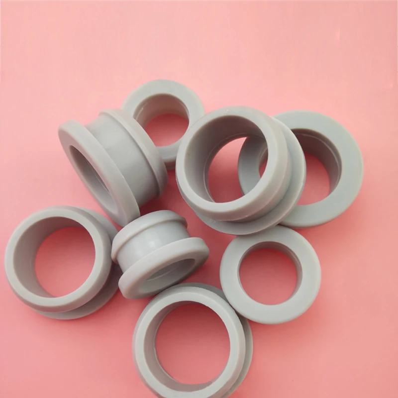 

10pcs 2mm-30mm Gray Silicone Rubber Snap-on Grommet Hole Plugs Bung Cable Wiring Protect Bush