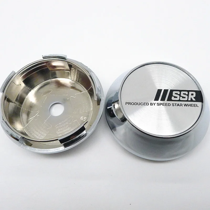 4pcs 65mm For SSR Car Wheel Center Hub Cap Covers 45mm Emblem Badge sticker Auto Styling Accessories