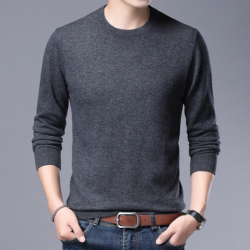 24-35 Fashionable Urban MEN'S Sweater Crew Neck Crew Neck Pullover Casual Warm P Sweater Male Casual Clothes