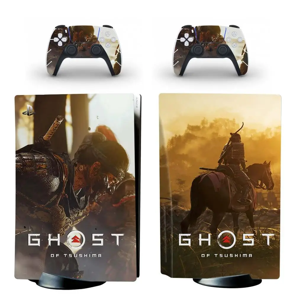 Ghost of Tsushima PS5 Standard Disc Edition Skin Sticker Decal per PlayStation 5 Console e Controller PS5 Skin Sticker vinile