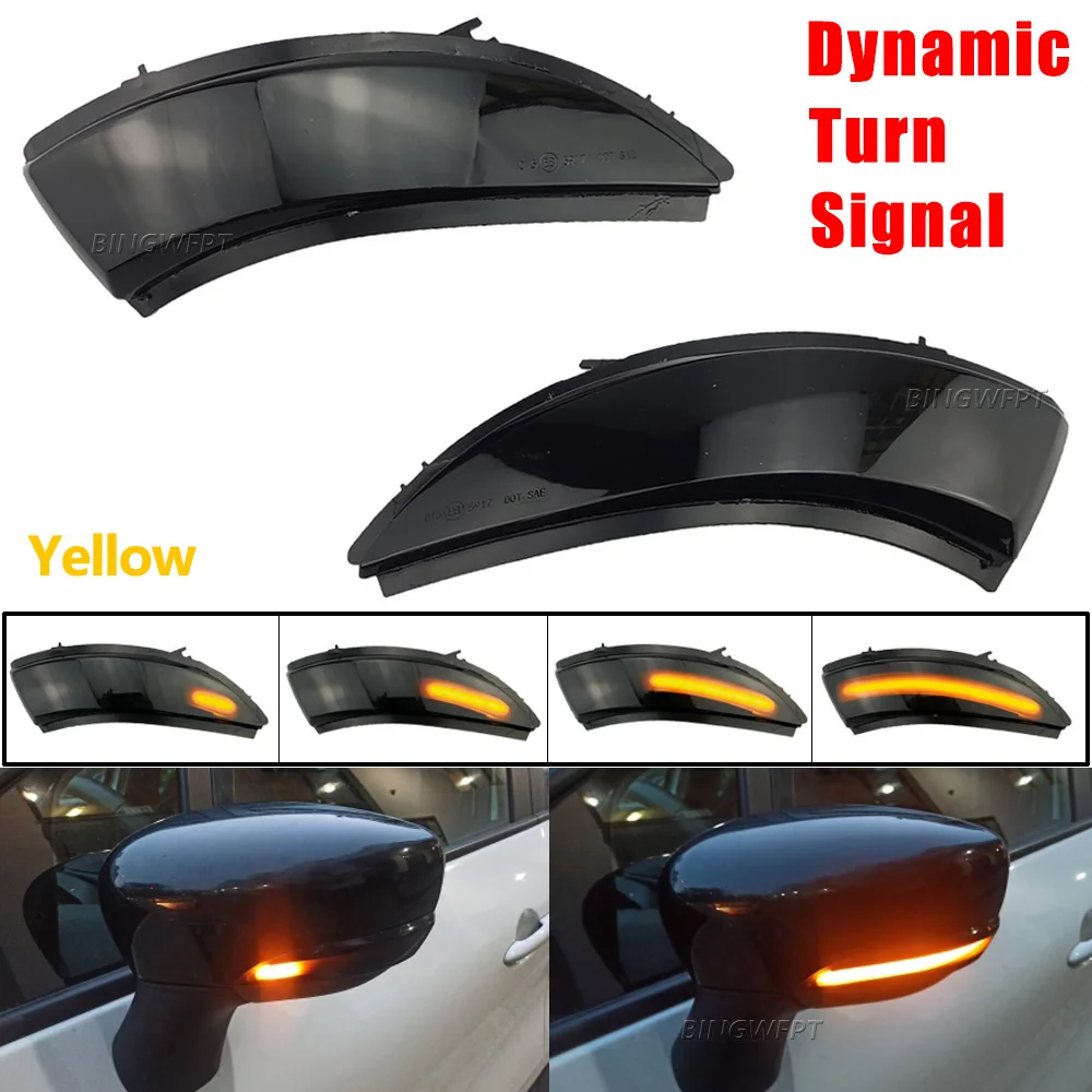 2x Dynamic Blinker for Renault KAPTUR CAPTUR J5 H5 Clio IV MK4 4 Lutecia Grandtour LED Turn Signal 2013 2014 2015 2016 light