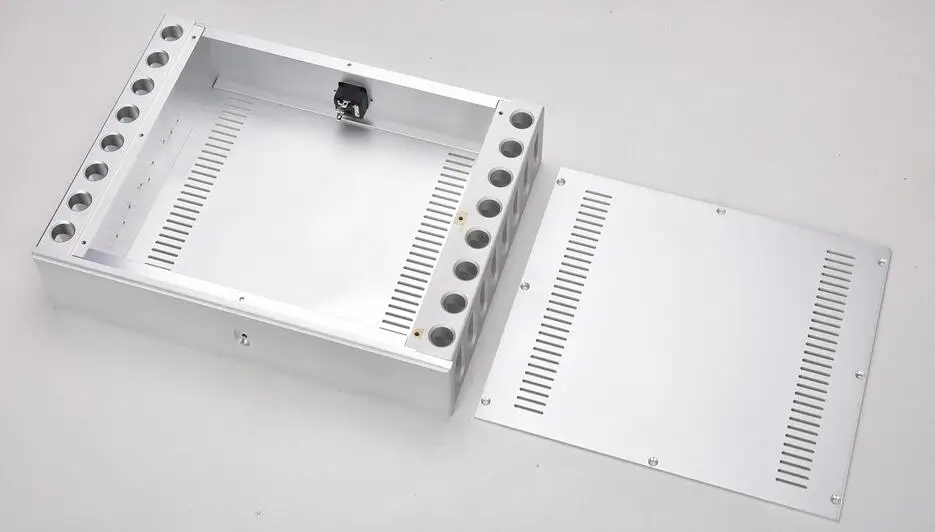 BZ3608A Aluminum Enclosure Both sides heatsink /post power amplifier box/chassis