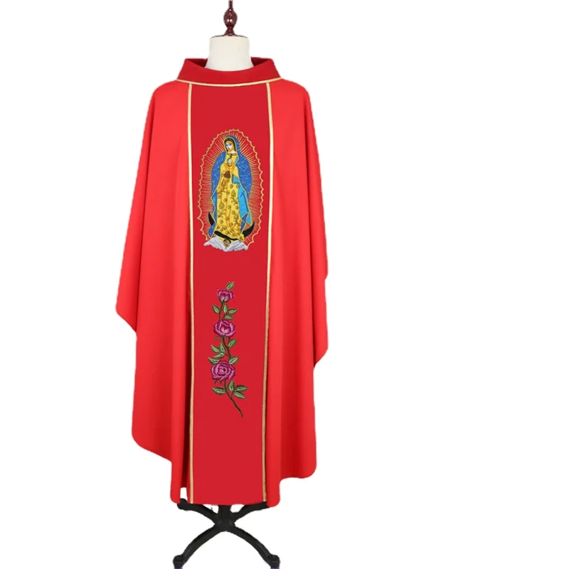 Chasuble Our Lady of Guadalupe Gothic Stand-up Collar Chasubles for Catholic Priests