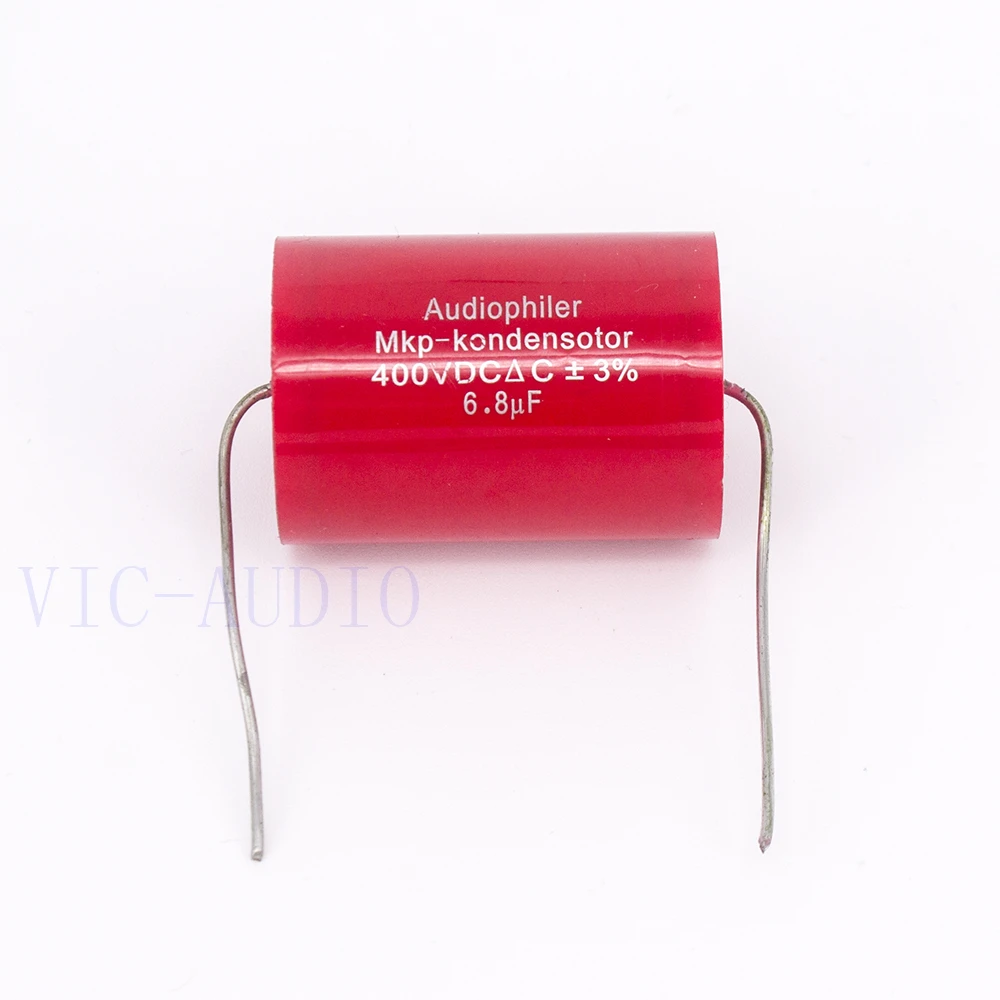 Audiophiler Mkp 6.8Uf 400V DC 3% HIFI Fever Electrodeless Capacitorตัวเก็บประจุAudioข้อต่อความถี่แบ่ง6.8Uf