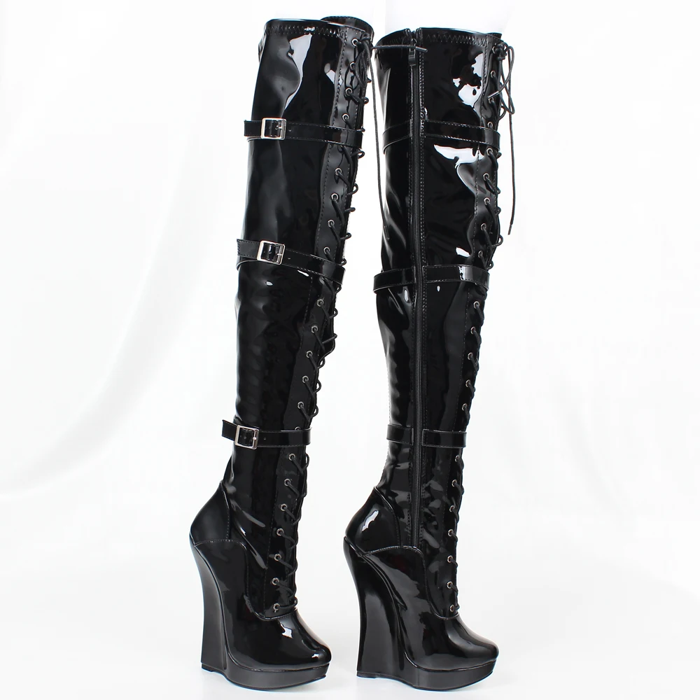 jialuowei Ballet boots Lace-up 7\