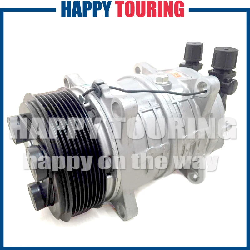 AC Compressor Zexel TM16 HD Aircon Compressor for Universal freezer truck Carrier Thermo King Hubbard 10356120 8800022 PV8 12V