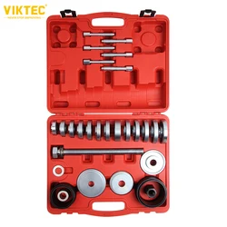 VT01989 31pc Wheel Hub Bearing Brake Drum Service Tool Set Extractor Puller Wheel Hub Bearing and Busing Tool